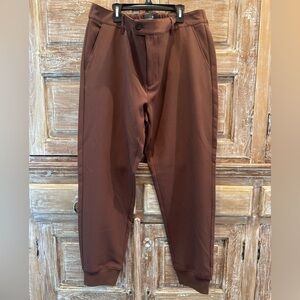 Houston White Target Brown Pants with Cuffed Hem,  Size Large Unisex